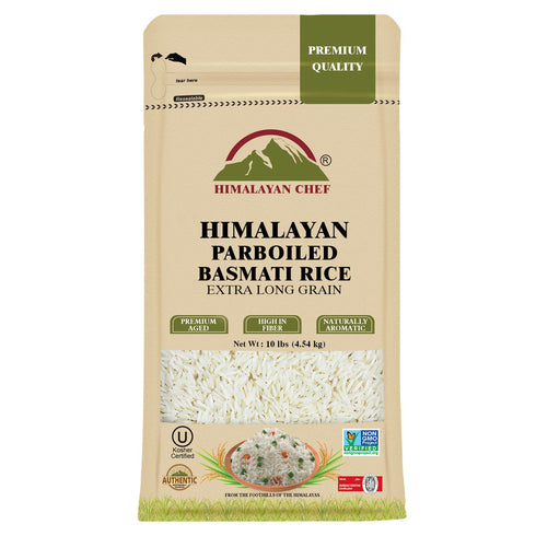 Parboiled Basmati Rice 10 lbs | HIMALAYAN CHEF